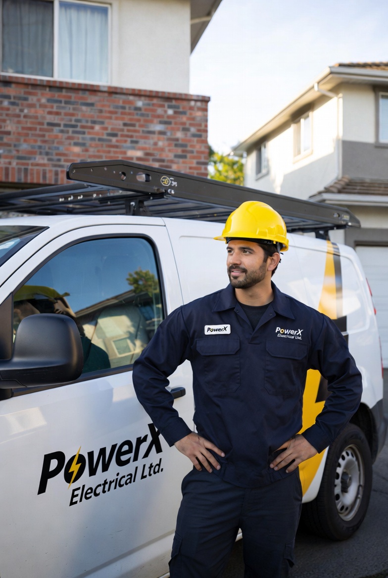 PowerX 24/7 emergency electrician van in Surrey BC